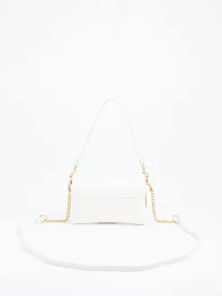 Marlon Firenze – Schultertasche aus Kalbleder Offwhite