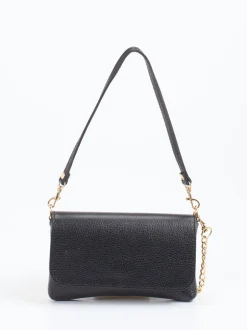 Marlon Firenze – Schultertasche aus Kalbleder Schwarz