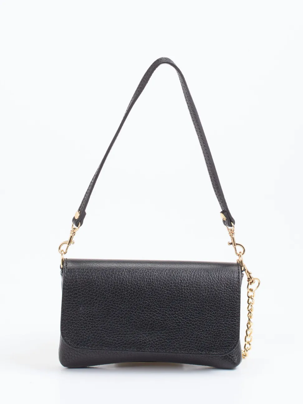 Marlon Firenze – Schultertasche aus Kalbleder Schwarz