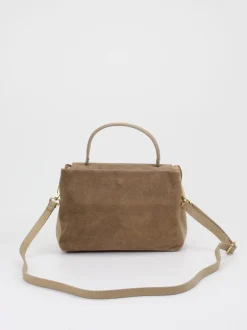 Marlon Firenze – Top Handle Bag aus Kalbleder Taupe