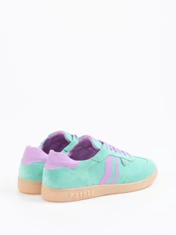 Mayori – Sneaker aus Veloursleder Mintgrün