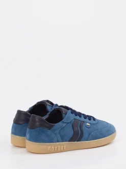 Mayori – Sneaker aus Veloursleder jeansblau