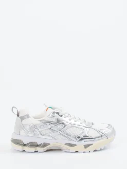 MRP – Chunky Sneaker aus Metallicleder silber