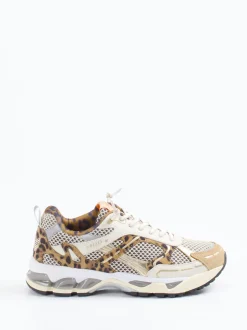 MRP – Chunky-Sneaker aus Textil und Wildleder beige