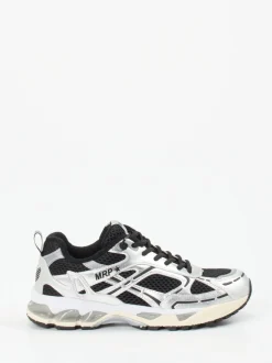 MRP – Low-Top Sneaker aus Metallic-Mesh silber