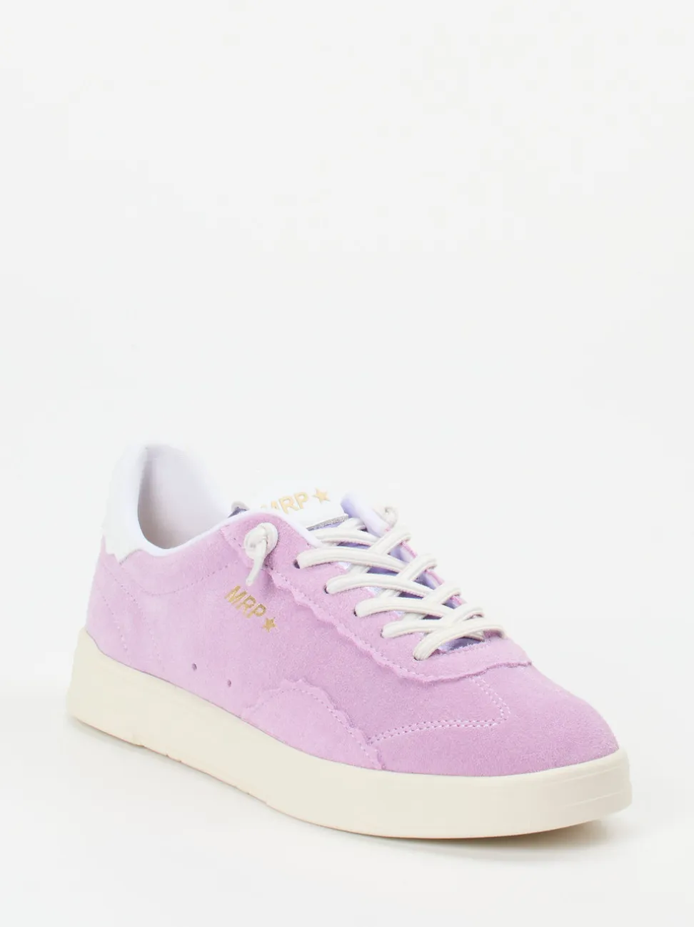 MRP – Low-Top Sneaker aus Veloursleder Flieder