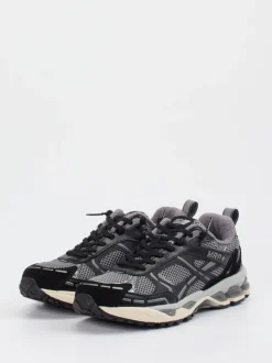MRP – Retro-Sneaker aus Mesh und Wildleder grau
