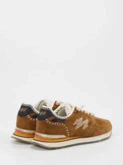 MRP – Retro-Sneaker aus Veloursleder cognacbraun