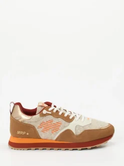 MRP – Retro-Sneaker aus Velour und Filz beige