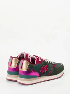 MRP – Retro-Sneaker aus Veloursleder in Grün