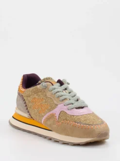 MRP – Retro-Sneaker aus Veloursleder & Glitzertextil