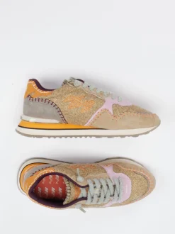 MRP – Retro-Sneaker aus Veloursleder & Glitzertextil