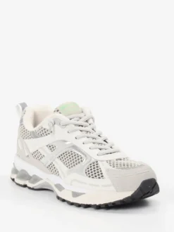 MRP – Retro-Sneaker aus Velour und Mesh Offwhite