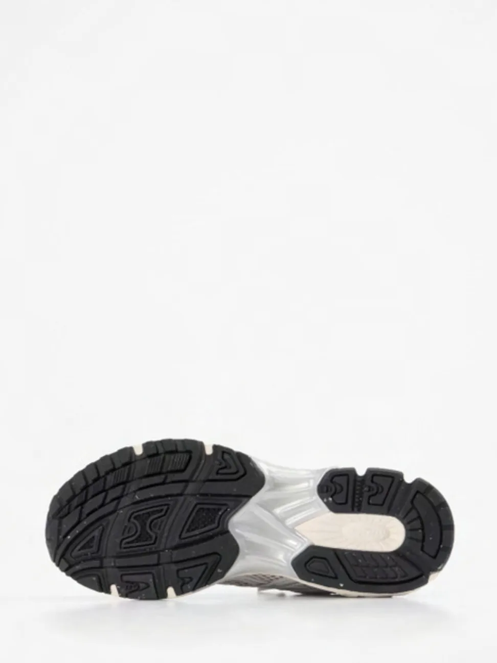 MRP – Retro-Sneaker aus Velour und Mesh Offwhite