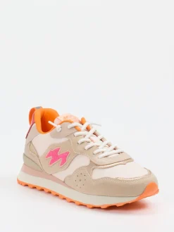 MRP – Retro-Sneaker aus Veloursleder und Mesh Beige