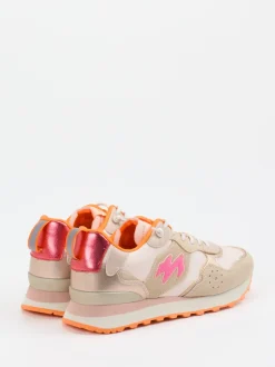 MRP – Retro-Sneaker aus Veloursleder und Mesh Beige