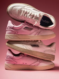 MRP – Sneaker aus Kalbleder in Pastellrosa