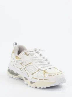 MRP – Sneaker aus Kalbleder und Mesh Offwhite