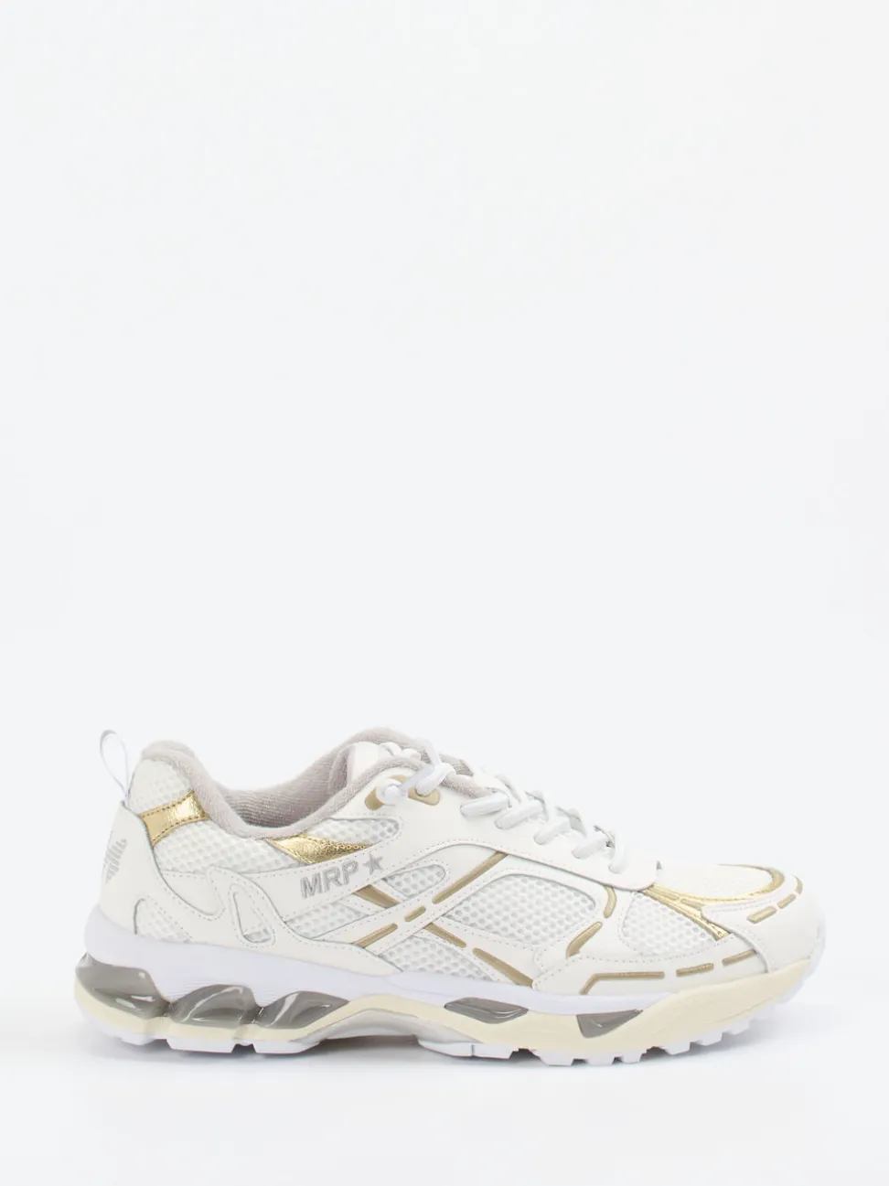 MRP – Sneaker aus Kalbleder und Mesh Offwhite
