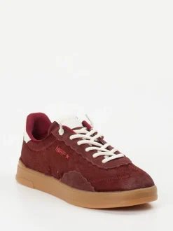 MRP – Sneaker aus Lammleder in Bordeauxrot