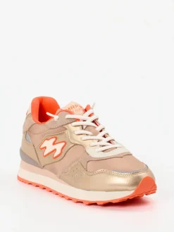 MRP – Sneaker aus Metallic mit Roségold-Finish