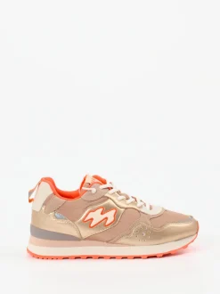 MRP – Sneaker aus Metallic mit Roségold-Finish