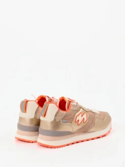 MRP – Sneaker aus Metallic mit Roségold-Finish