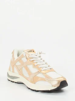 MRP – Sneaker aus Metallic-Mesh in Roségold