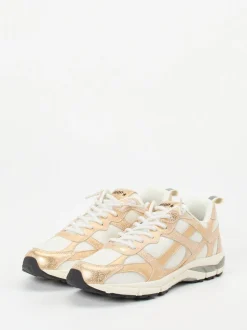 MRP – Sneaker aus Metallic-Mesh in Roségold