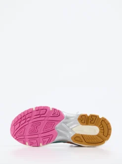 MRP – Sneaker aus Metallicleder und Mesh multi