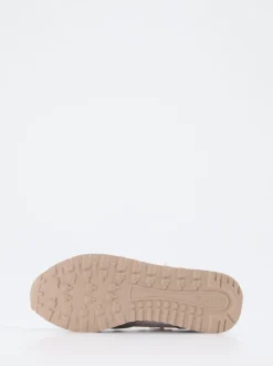 MRP – Sneaker aus Metallicleder in Cremeweiß