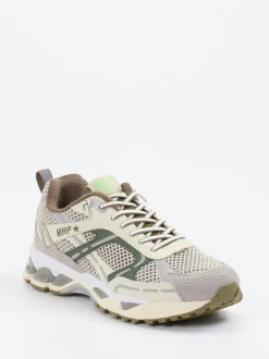MRP – Sneaker aus Textil und Wildleder beige