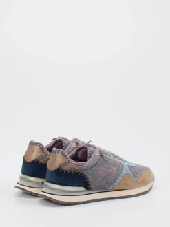 MRP – Sneaker aus Textil und Veloursleder Grau