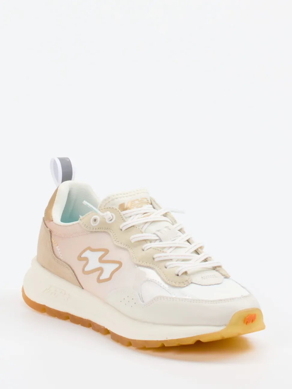 MRP – Sneaker aus Velour und Textil beige