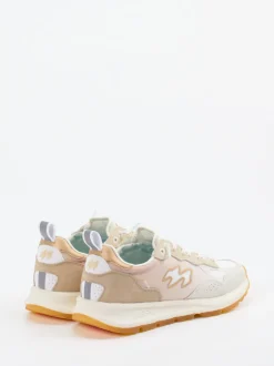 MRP – Sneaker aus Velour und Textil beige