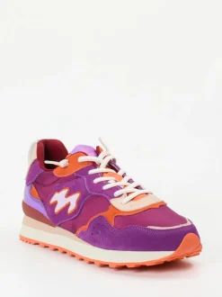 MRP – Sneaker aus Veloursleder und Textil violett