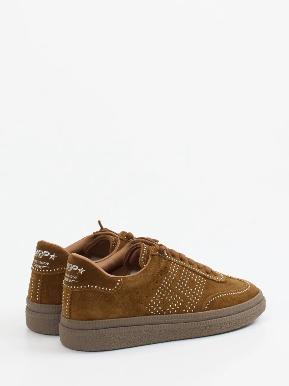MRP – Sneaker aus Veloursleder cognacbraun
