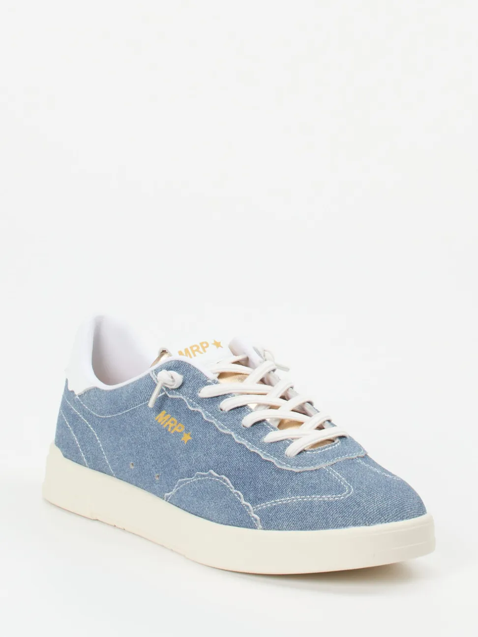 MRP – Sneaker aus Veloursleder in Jeansblau
