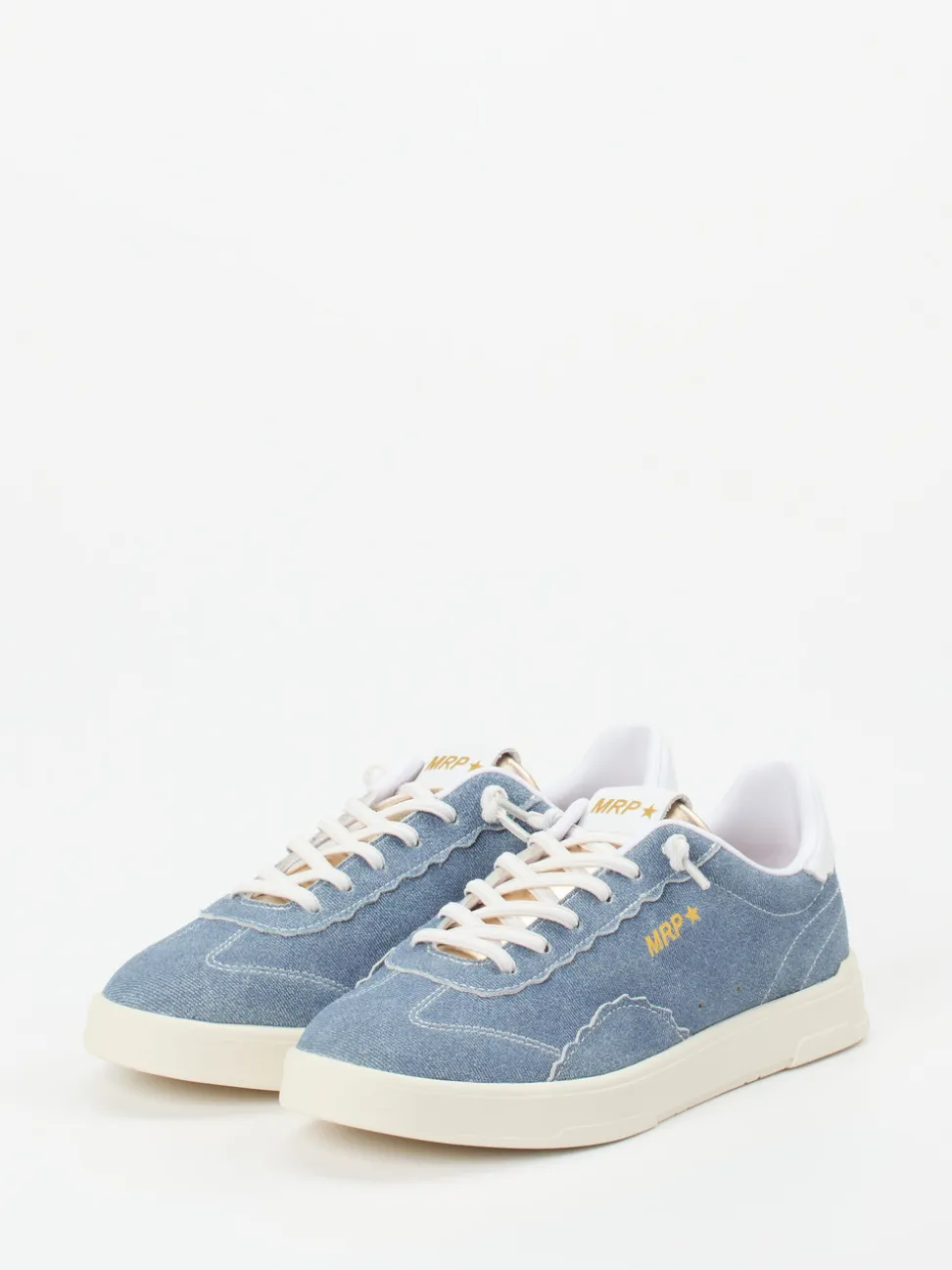 MRP – Sneaker aus Veloursleder in Jeansblau