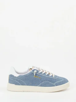 MRP – Sneaker aus Veloursleder in Jeansblau