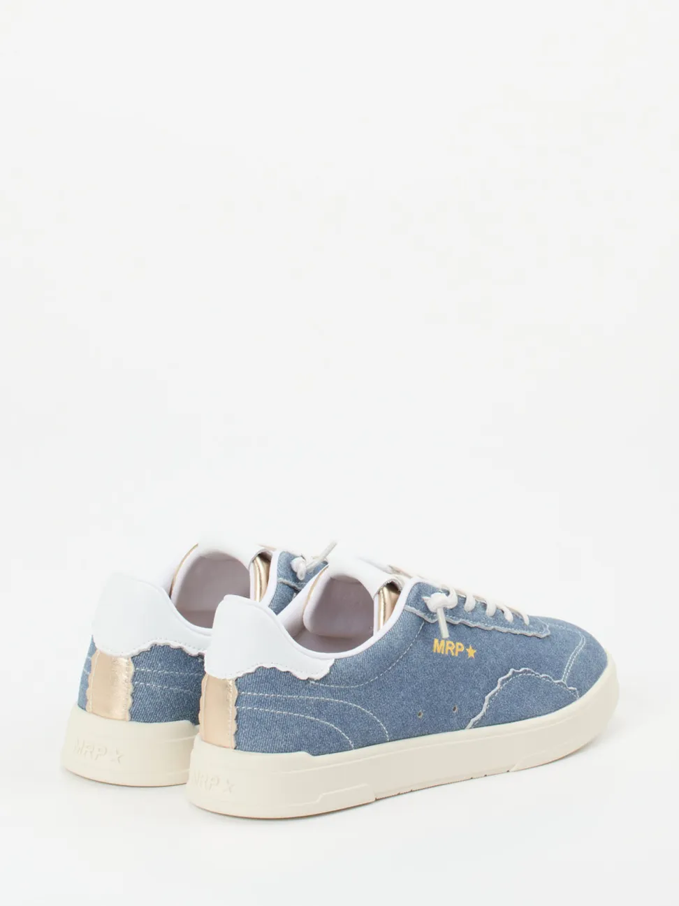MRP – Sneaker aus Veloursleder in Jeansblau