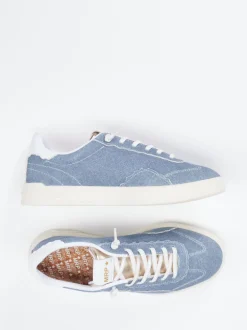 MRP – Sneaker aus Veloursleder in Jeansblau