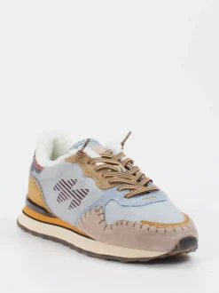 MRP – Winter-Sneaker aus Textil und Veloursleder blau