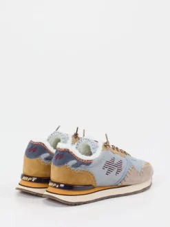 MRP – Winter-Sneaker aus Textil und Veloursleder blau
