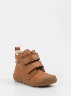 Naturino – Klett-Boots aus Kalbleder cognacbraun