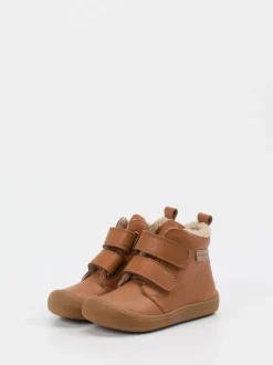 Naturino – Klett-Boots aus Kalbleder cognacbraun