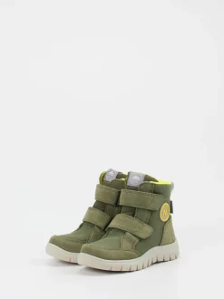 Naturino – Klett-Boots aus Veloursleder olivgrün