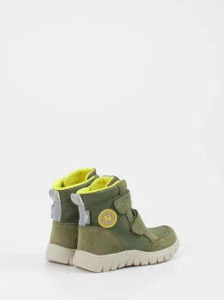 Naturino – Klett-Boots aus Veloursleder olivgrün