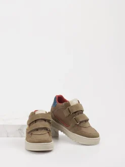 Naturino – Klettsneaker aus Leder Beigebraun