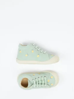 Naturino – Lauflernschuhe aus Veloursleder mintgrün